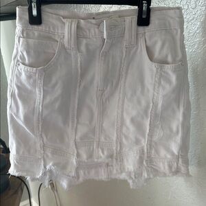 Hudson White Stretch Skirt Size 24 Mini Denim